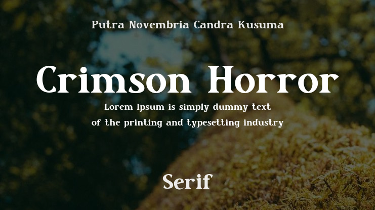 Crimson Horror Font Family