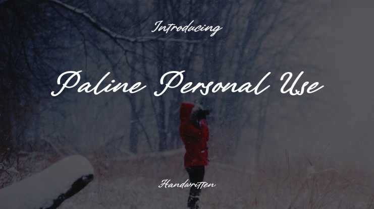Paline Personal Use Font