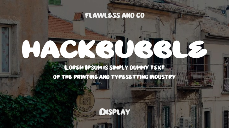 HACKBUBBLE Font