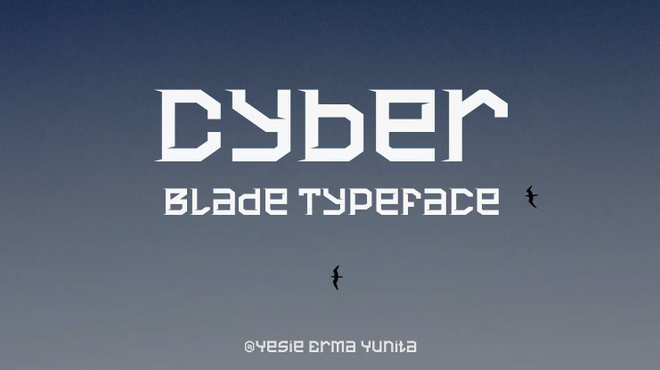Cyber Blade Font