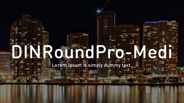 DINRoundPro-Medi Font Family
