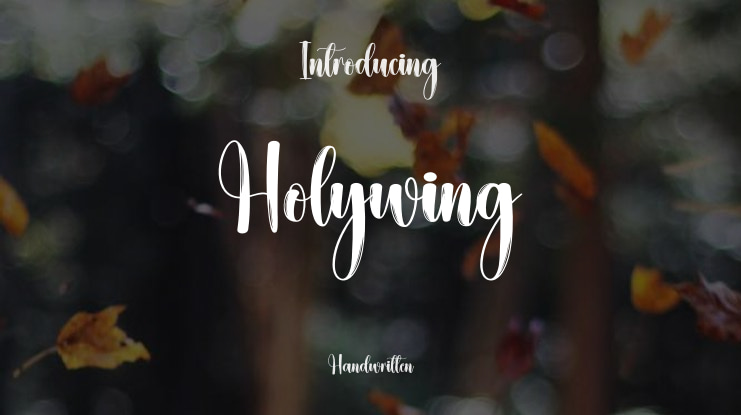 Holywing Font