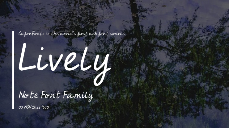 Lively Note Font