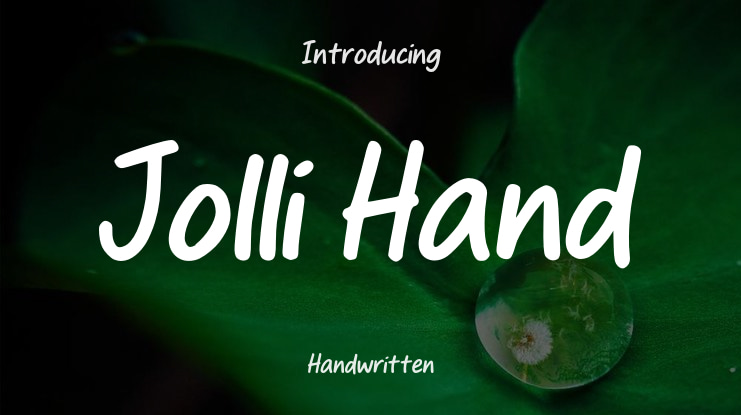 Jolli Hand Font