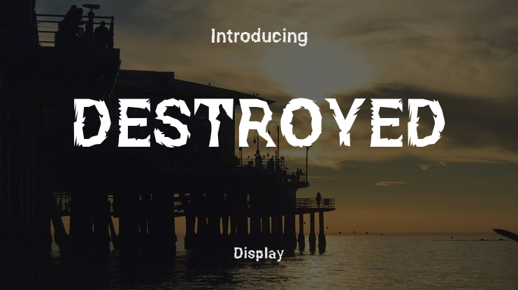 DESTROYED Font