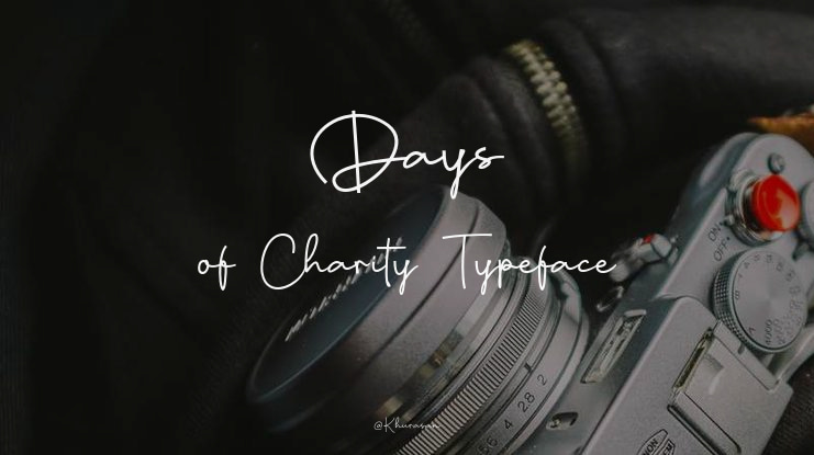 Days of Charity Font