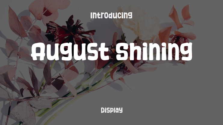 August Shining Font