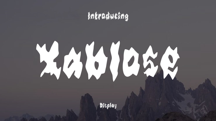 Xablose Font