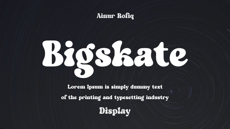 Bigskate Font