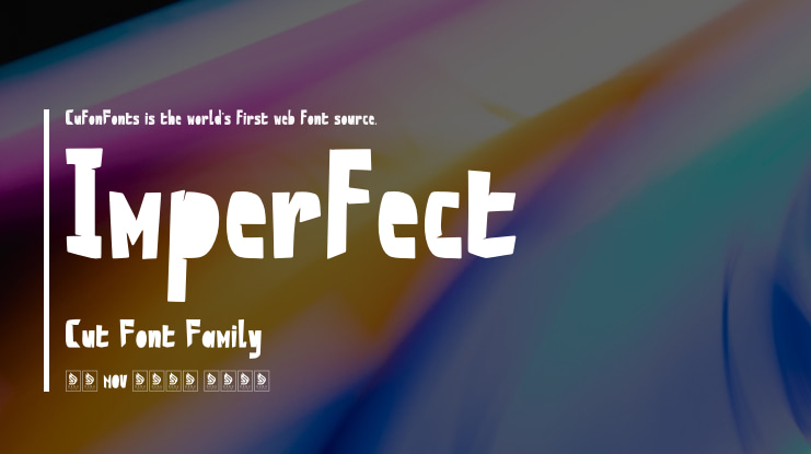 Imperfect Cut Font