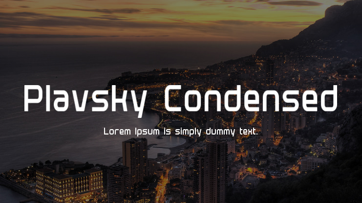Plavsky Condensed Font