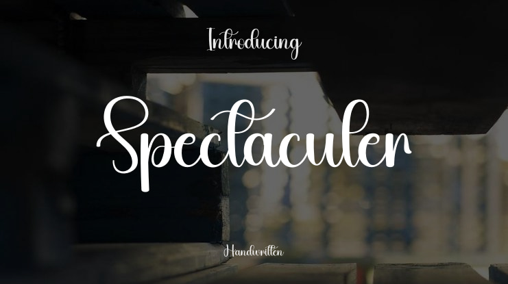 Spectaculer Font