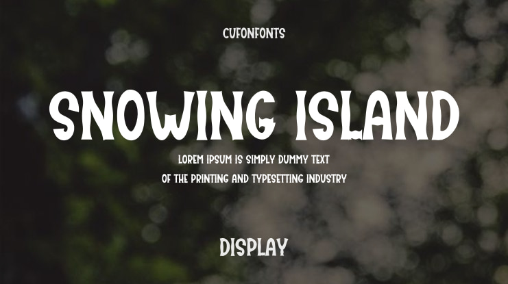 Snowing Island Font