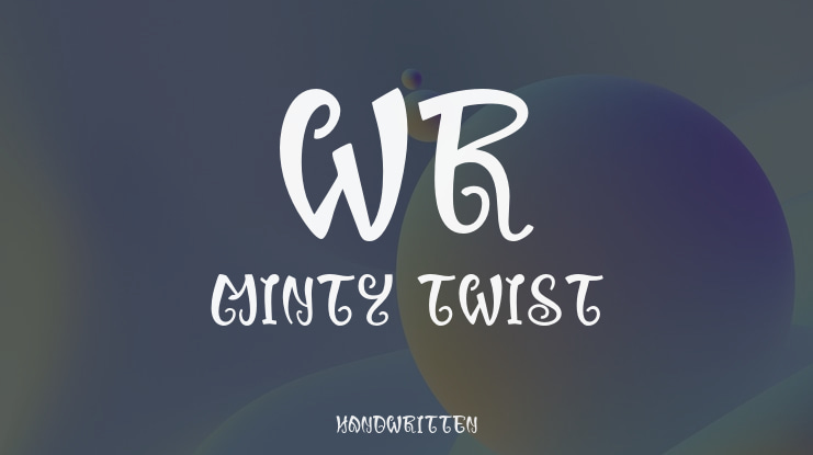 WR Minty Twist Font