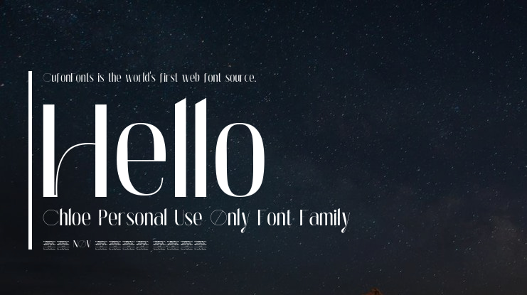 Hello Chloe Personal Use Only Font