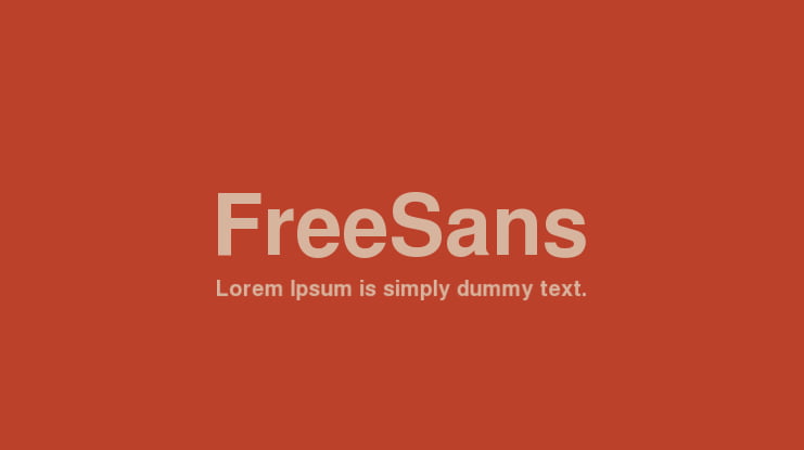 FreeSans Font