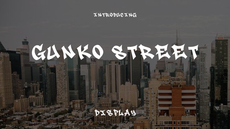 Gunko Street Font Family