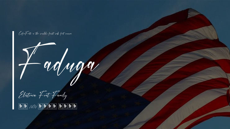 Faduga Elistonia Font