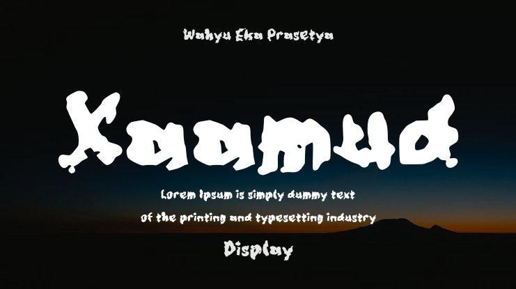 Xaamud Font