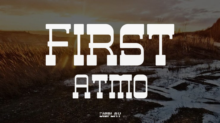 First Atmo Font