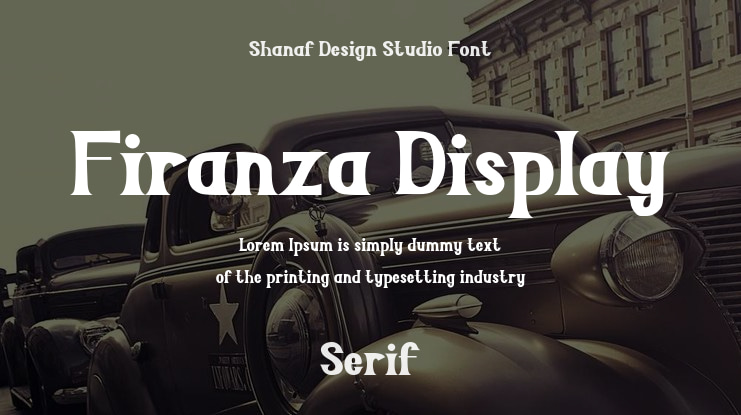 Firanza Display Font