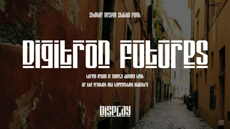Digitron Futures Font