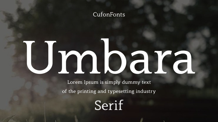 Umbara Font