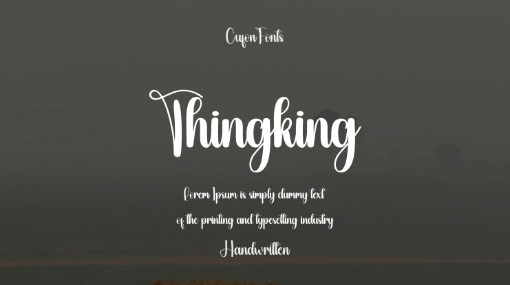 Thingking Font