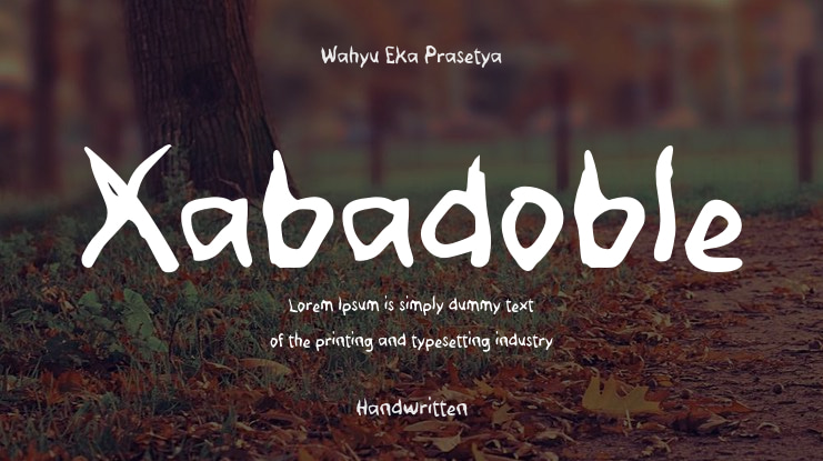 Xabadoble Font