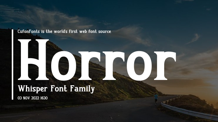 Horror Whisper Font Family