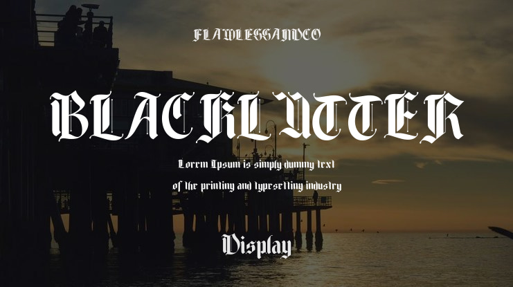 BLACKLUTTER Font