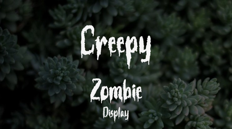 Creepy Zombie Font