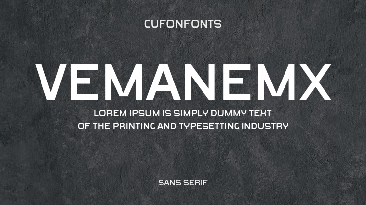 VemanemX Font Family