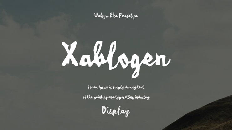 Xablogen Font