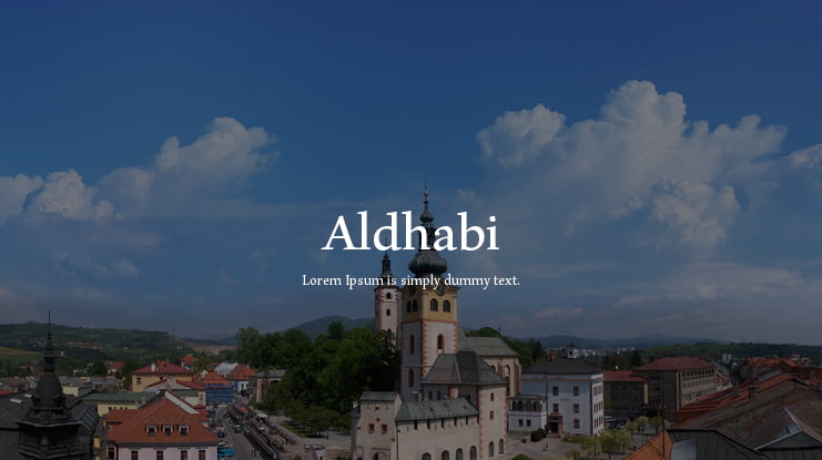 Aldhabi Font