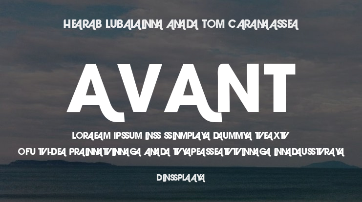AVANT Font