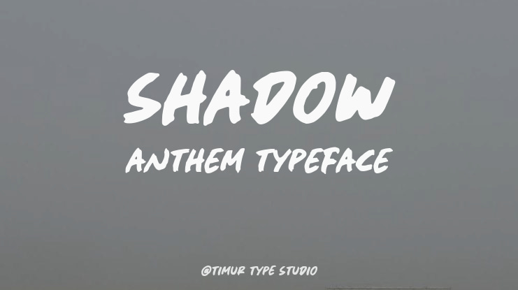 Shadow Anthem Font