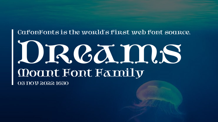 Dreams Mount Font