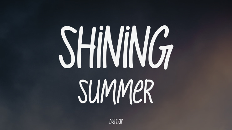 Shining Summer Font