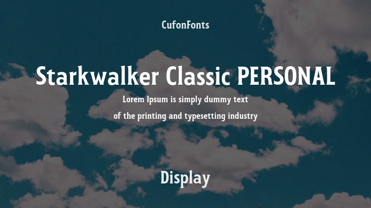 Starkwalker Classic PERSONAL Font Family