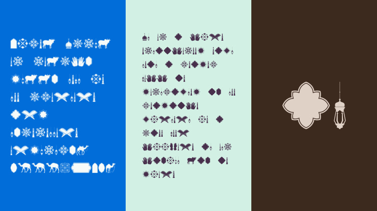 bahlull dingbats Font