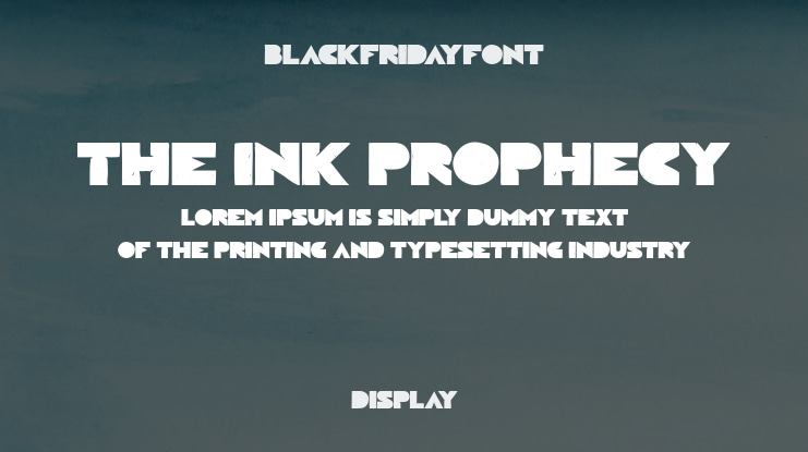 The Ink Prophecy Font