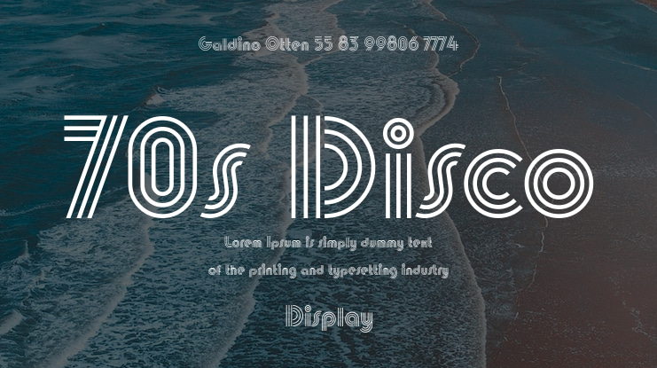 70s Disco Font