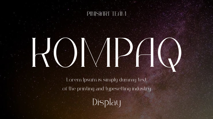 KOMPAQ Font