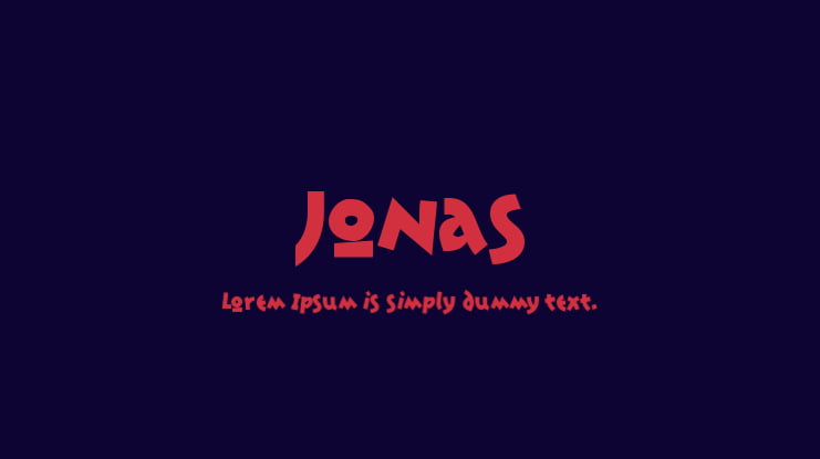 Jonas Font Family