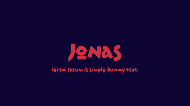 Jonas Font Family