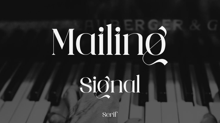 Mailing Signal Font Family