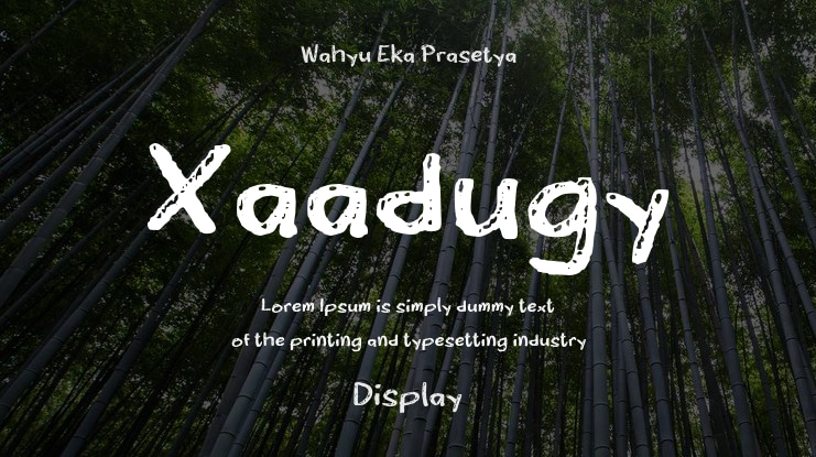 Xaadugy Font