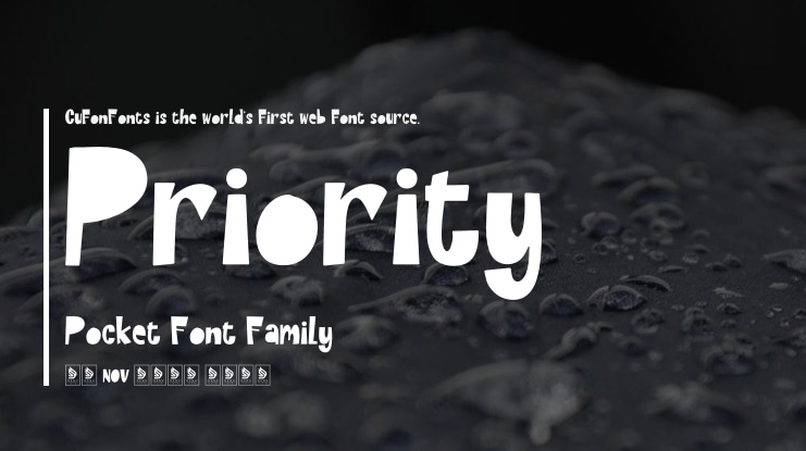 Priority Pocket Font