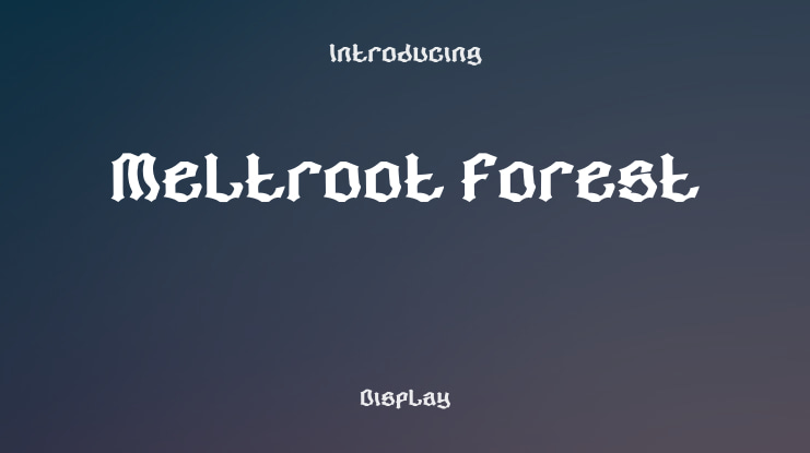 Meltroot Forest Font Family